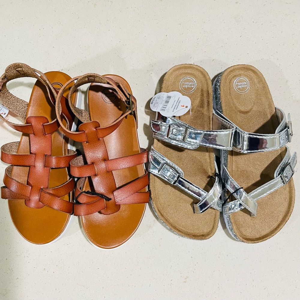 New girls size 1 sandals
